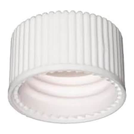 Cp Lab Safety. Wheaton 15-425 Open Top PP Cap, White, PTFE/Silicone Liner .060, Case of 250 W240842